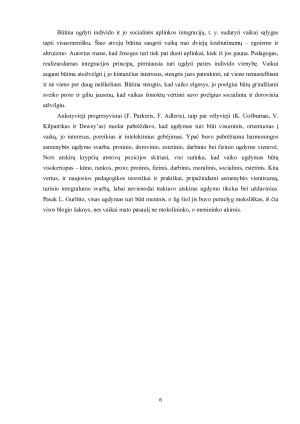 ASMENYBĖS UGDYMO SVARBA. Paveikslėlis 6