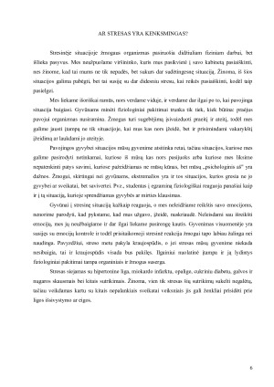 STRESAS, JO VALDYMAS IR ĮVEIKIMAS. Paveikslėlis 6