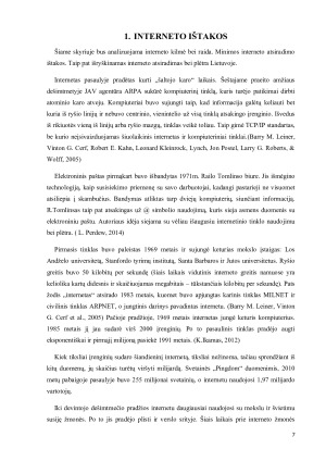 Jaunimo naudojimosi internetu tendencijos ir priklausomybė. Paveikslėlis 7