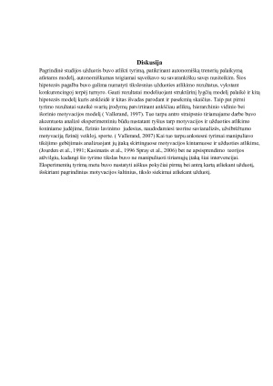 Sportininkų motyvacijos analizė remiantis Vallerand hierarchiniu vidinės ir išorinės motyvacijos modeliu. Paveikslėlis 7