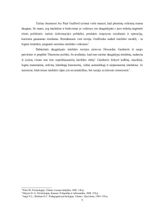 Intelekto pagrindiniai aspektai. Paveikslėlis 4