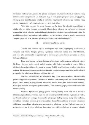 Intelekto pagrindiniai aspektai. Paveikslėlis 6