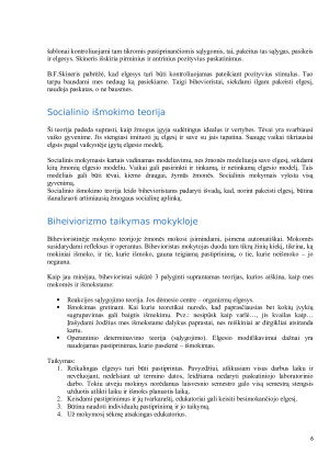 Biheivioristinė ir humanistinė teorijos bei jų taikymas edukacijoje. Paveikslėlis 6