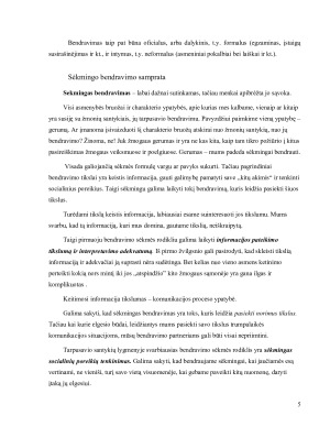 Bendravimo samprata ir jo reikšmė žmogaus gyvenime. Paveikslėlis 5