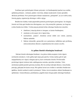 Bendravimo samprata ir jo reikšmė žmogaus gyvenime. Paveikslėlis 7