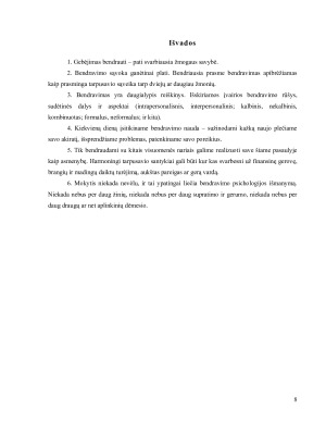 Bendravimo samprata ir jo reikšmė žmogaus gyvenime. Paveikslėlis 8