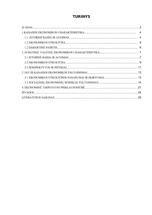 JAV ir Kanados ekonomikos palyginimas - struktūra, augimas ir tarpusavio priklausomybė_. Paveikslėlis 2