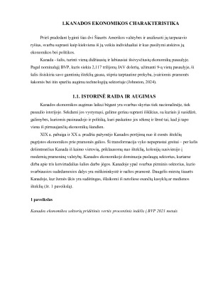 JAV ir Kanados ekonomikos palyginimas - struktūra, augimas ir tarpusavio priklausomybė_. Paveikslėlis 4