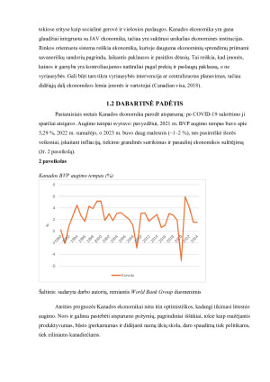 JAV ir Kanados ekonomikos palyginimas - struktūra, augimas ir tarpusavio priklausomybė_. Paveikslėlis 6