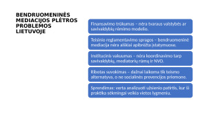 Bendruomeninė mediacijos, jos taikymo galimybės. Paveikslėlis 7
