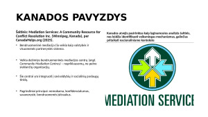 Bendruomeninė mediacijos, jos taikymo galimybės. Paveikslėlis 8
