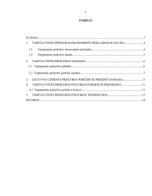 TARPTAUTINĖ PREKYBA. Paveikslėlis 2