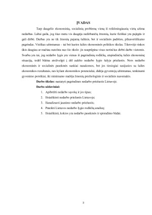 NEDARBO PRIEŽASTYS LIETUVOJE. Paveikslėlis 3