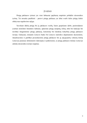 PINIGŲ PAKLAUSOS IR JOS VEIKSNIŲ ENONOMINĖ ANALIZĖ LIETUVOJE. Paveikslėlis 3