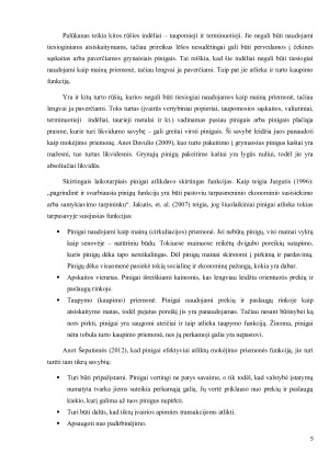 PINIGŲ PAKLAUSOS IR JOS VEIKSNIŲ ENONOMINĖ ANALIZĖ LIETUVOJE. Paveikslėlis 5