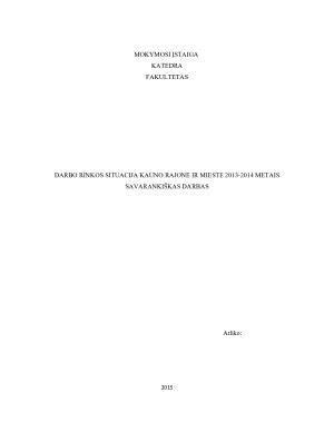 DARBO RINKOS SITUACIJA KAUNO RAJONE IR MIESTE 2013-2014 METAIS