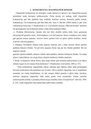 OLIGOPOLINĖ RINKA. Paveikslėlis 6