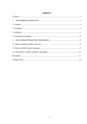 EKONOMIKOS PROBLEMOS. Paveikslėlis 2