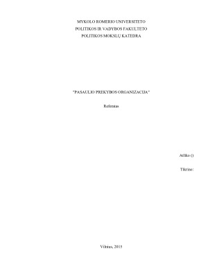 PASAULIO PREKYBOS ORGANIZACIJA