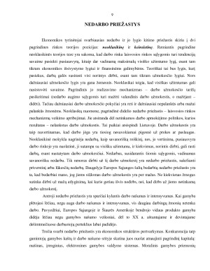 Nedarbas ir nedarbo lygio analizė Lietuvoje. Paveikslėlis 9