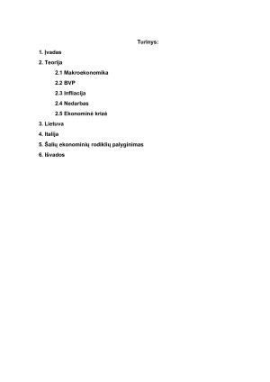 Lietuvos ir Italijos pagrindinių ekonominių rodiklių lyginamoji analizė. Paveikslėlis 2