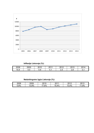 Lietuvos ir Italijos pagrindinių ekonominių rodiklių lyginamoji analizė. Paveikslėlis 8