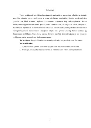 PAGRINDINIŲ MAKROEKONOMINIŲ REIŠKINIŲ ĮTAKA VERSLO ĮMONĖS FINANSAMS. Paveikslėlis 3