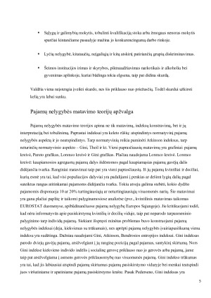 Skurdo priežastys, matavimo būdai ir padėtis Lietuvoje bei pasaulyje. Paveikslėlis 3