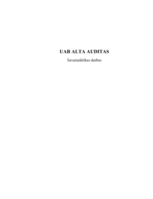 UAB ALTA  AUDITAS