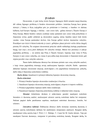 PIETŲ EUROPOS VALSTYBIŲ EKONOMINĖ SITUACIJA ŠIANDIEN ISPANIJOS ATVEJO ANALIZĖ. Paveikslėlis 3