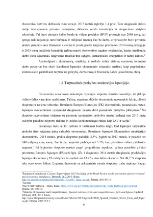 PIETŲ EUROPOS VALSTYBIŲ EKONOMINĖ SITUACIJA ŠIANDIEN ISPANIJOS ATVEJO ANALIZĖ. Paveikslėlis 6