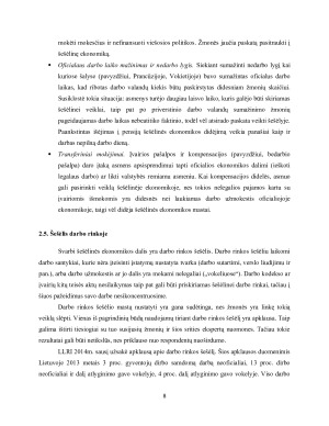 ŠEŠĖLINĖ EKONOMIKA. Lietuvoje ir Europos Sąjungoje (Latvijoje, Estijoje ir Austrijoje). Paveikslėlis 8