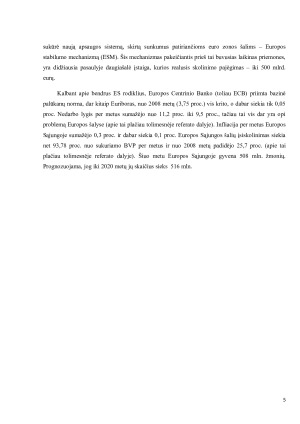 EUROPOS SĄJUNGOS ŠALIŲ EKONOMIKOS PROBLEMOS IR JŲ. Paveikslėlis 5
