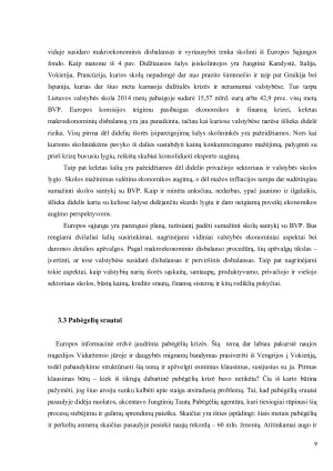 EUROPOS SĄJUNGOS ŠALIŲ EKONOMIKOS PROBLEMOS IR JŲ. Paveikslėlis 9
