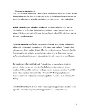 DIDŽIAUSIO PASAULYJE KINIJOS BANKO VEIKLOS YPATUMAI. Paveikslėlis 8