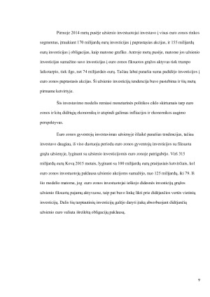 Euro tarptautinis vaidmuo ir jo perspektyvinis vertinimas. Paveikslėlis 9