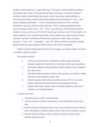 Pagrindinės Lietuvos ekonominės problemos. Paveikslėlis 8