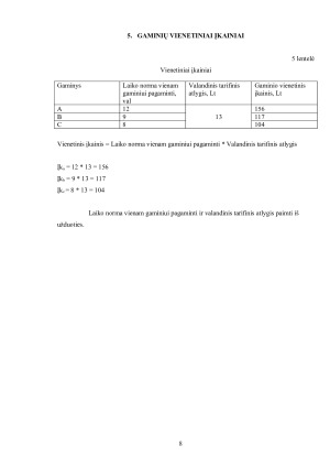 UAB „METALO KONSTRUKCIJOS“ 2013 M. PELNINGUMO PROGNOZĖ. Paveikslėlis 8