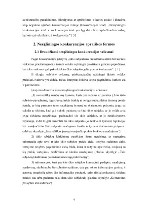 Nesąžininga konkurencija ir jos apraiškos formos Lietuvoje. Paveikslėlis 4