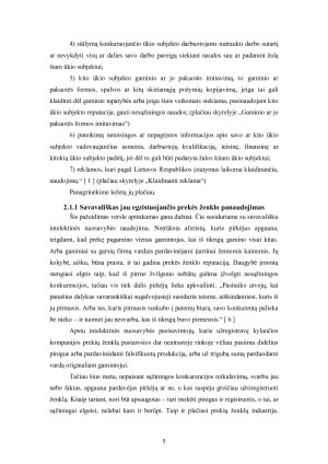 Nesąžininga konkurencija ir jos apraiškos formos Lietuvoje. Paveikslėlis 5