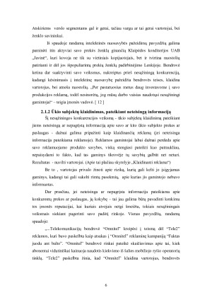 Nesąžininga konkurencija ir jos apraiškos formos Lietuvoje. Paveikslėlis 6