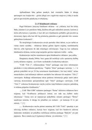 Nesąžininga konkurencija ir jos apraiškos formos Lietuvoje. Paveikslėlis 8