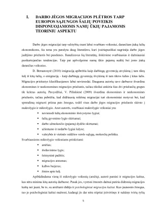Darbo jėgos migracijos plėtros tarp Europos Sąjungos šalių poveikis disponuojamosioms namų ūkių pajamoms. Paveikslėlis 5