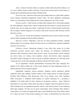 Darbo jėgos migracijos plėtros tarp Europos Sąjungos šalių poveikis disponuojamosioms namų ūkių pajamoms. Paveikslėlis 7