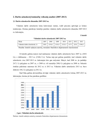 Darbo užmokestį lemiančių veiksnių vertinimas. Paveikslėlis 8