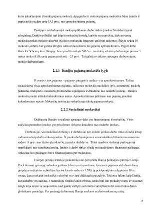 Tiesioginiai mokesčiai ir pajamos iš jų į valstybės biudžetą Kanadoje, Vokietijoje, Danijoje ir Italijoje. Paveikslėlis 6