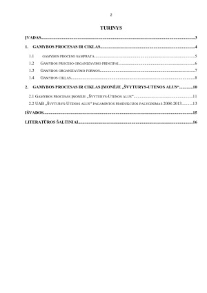 GAMYBOS PROCESAS ĮMONĖJE. Paveikslėlis 2