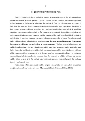 GAMYBOS PROCESAS ĮMONĖJE. Paveikslėlis 5