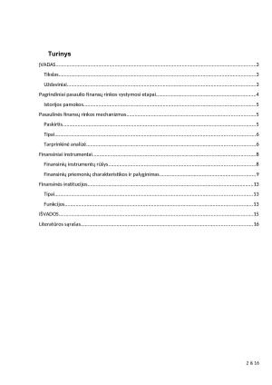 Finansų sistema ir ekonomika. Paveikslėlis 2