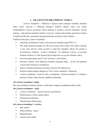 AB „LIETUVOS DRAUDIMAS“ veiklos analizė. Paveikslėlis 4